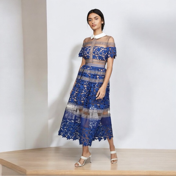 Self-Portrait Dresses & Skirts - Self Portrait Liliana Midi Dress | Sold Out Everywhere | Spring Party Dress